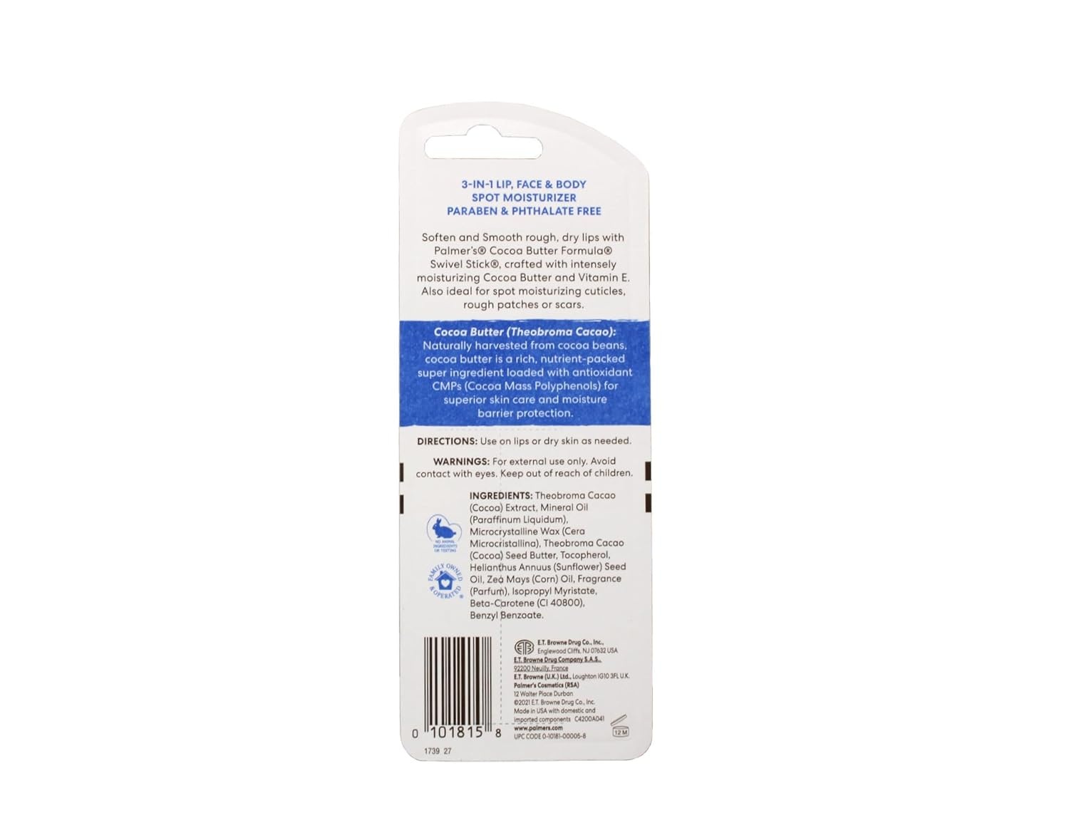 Palmer’s Cocoa Butter Formula with Vitamin E, Swivel Stick, 0.5 Oz (Pack of 4) - view 3