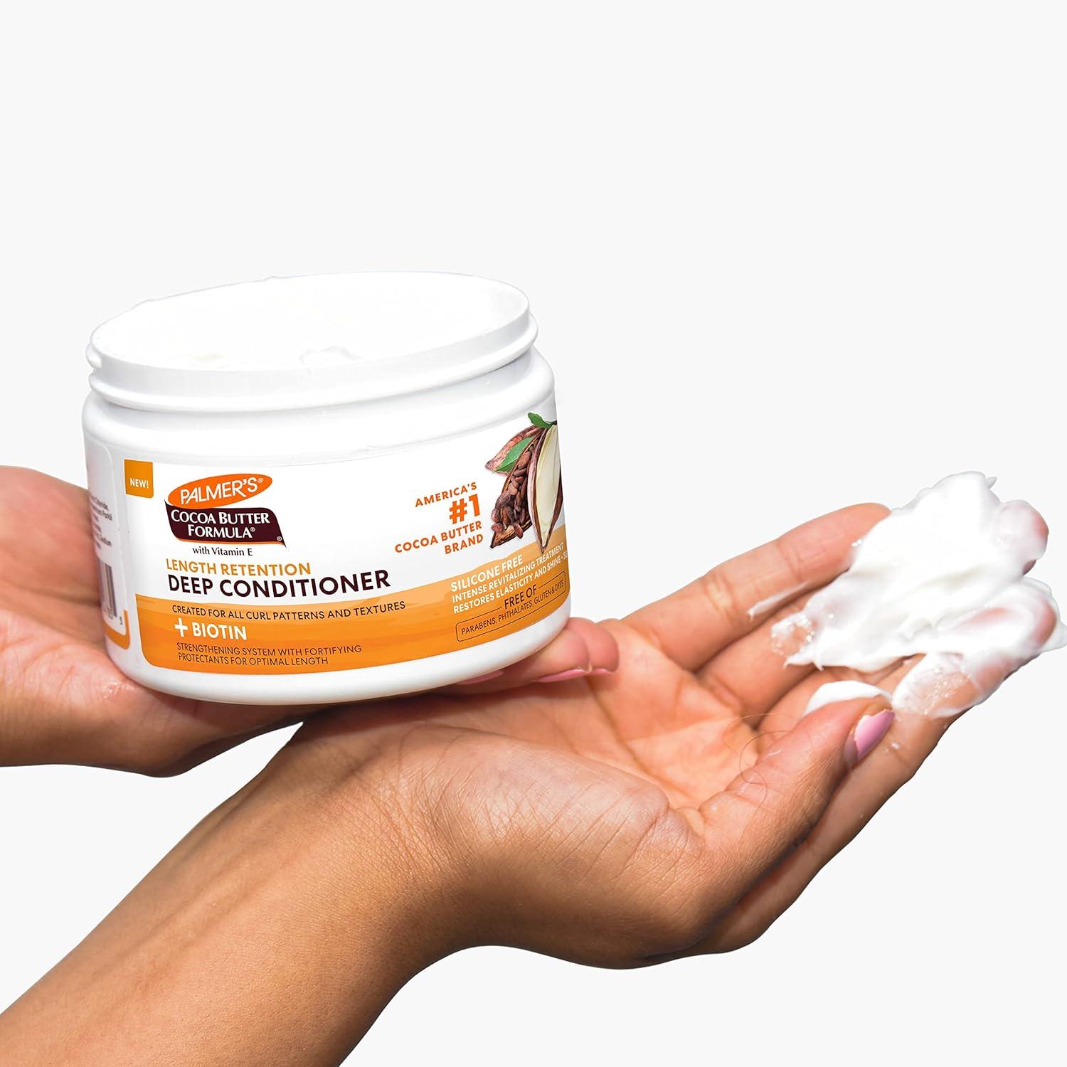 Palmer’s Cocoa Butter & Biotin Length Retention Deep Conditioner, Strengthen, Nourish and Restore Elasticity and Shine, Suitable for All Curly Hair Patterns 8.5 Ounce - view 6