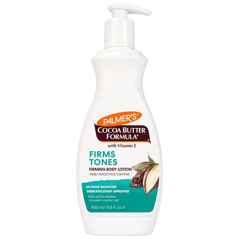 Palmer’s Cocoa Butter Formula Skin Firming Body Lotion, Toning & Tightening Cream with Q10, Collagen & Elastin, Pump Bottle, 13.5 Oz.(13.5 Fl Oz (Pack of 1))