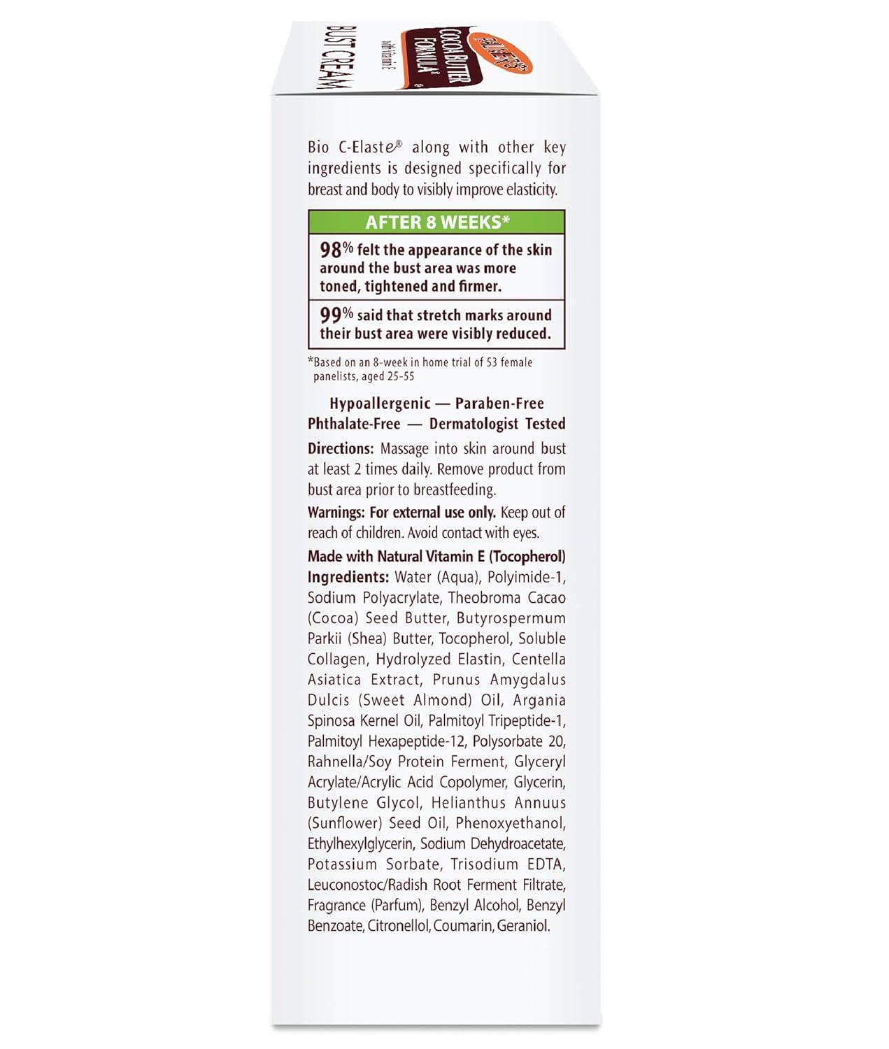Palmer’s Cocoa Butter Formula Bust Cream for Pregnancy Skin Care with Vitamin E, 4.4 oz. (Pack of 3)(1.47 Ounce (Pack of 3)) - view 2