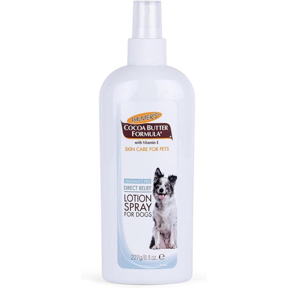 Palmer’s for Pets Cocoa Butter Paw Pad and Nose Balm for Dogs, Fragrance Free Dog Skin Soother with Vitamin E for Dry Paws and Noses, Plant Based Formula, 3.5 Oz(Relief Lotion Spray)