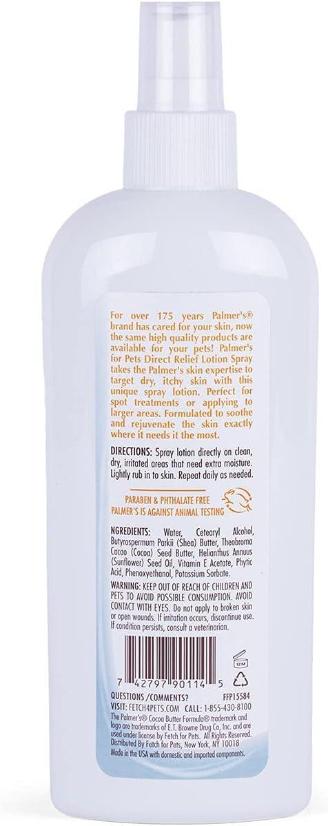 Palmer’s for Pets Cocoa Butter Paw Pad and Nose Balm for Dogs, Fragrance Free Dog Skin Soother with Vitamin E for Dry Paws and Noses, Plant Based Formula, 3.5 Oz(Relief Lotion Spray) - view 4