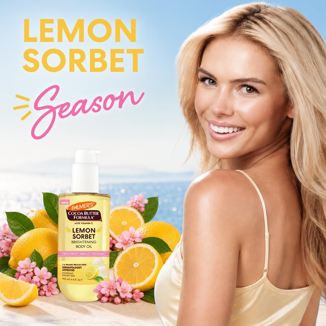 Palmer’s Cocoa Butter Formula, Lemon Sorbet Body Oil (6.5 fl oz) - view 2