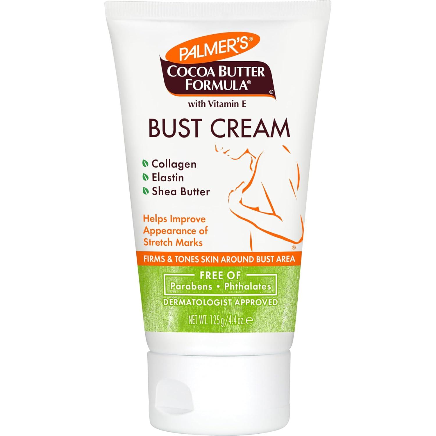 Palmer’s Cocoa Butter Formula Bust Cream for Pregnancy Skin Care with Vitamin E, 4.4 oz. (Pack of 3)(4.4 Ounce (Pack of 1)) - view 2