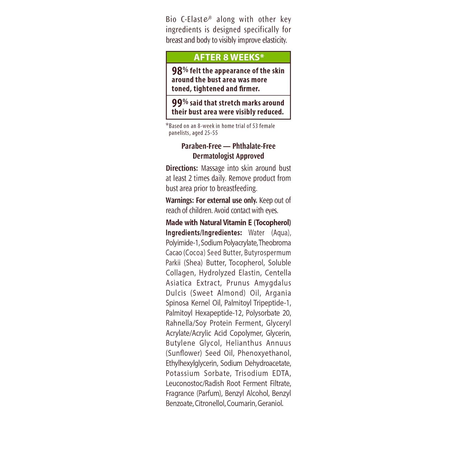 Palmer’s Cocoa Butter Formula Bust Cream for Pregnancy Skin Care with Vitamin E, 4.4 oz. (Pack of 3)(4.4 Ounce (Pack of 1)) - view 3