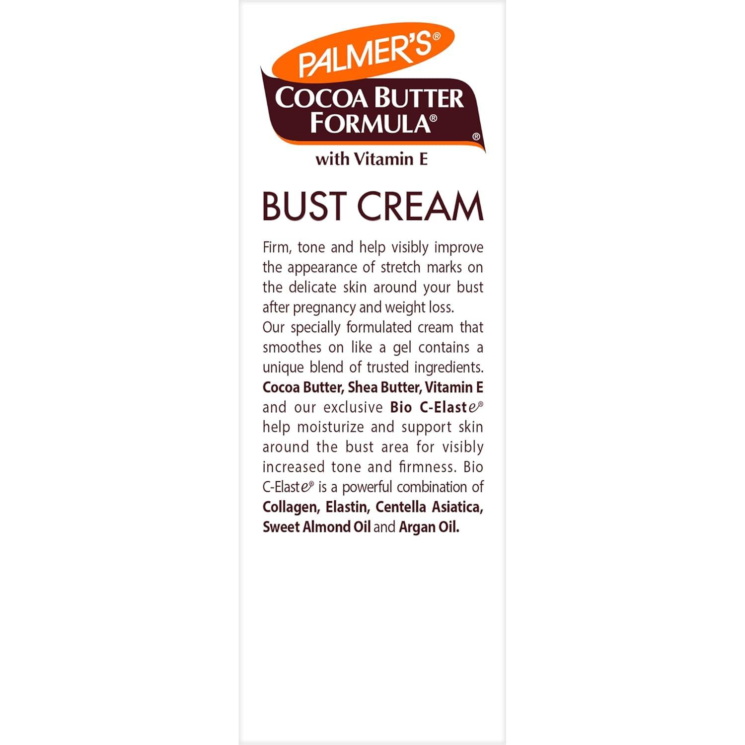 Palmer’s Cocoa Butter Formula Bust Cream for Pregnancy Skin Care with Vitamin E, 4.4 oz. (Pack of 3)(4.4 Ounce (Pack of 1)) - view 4