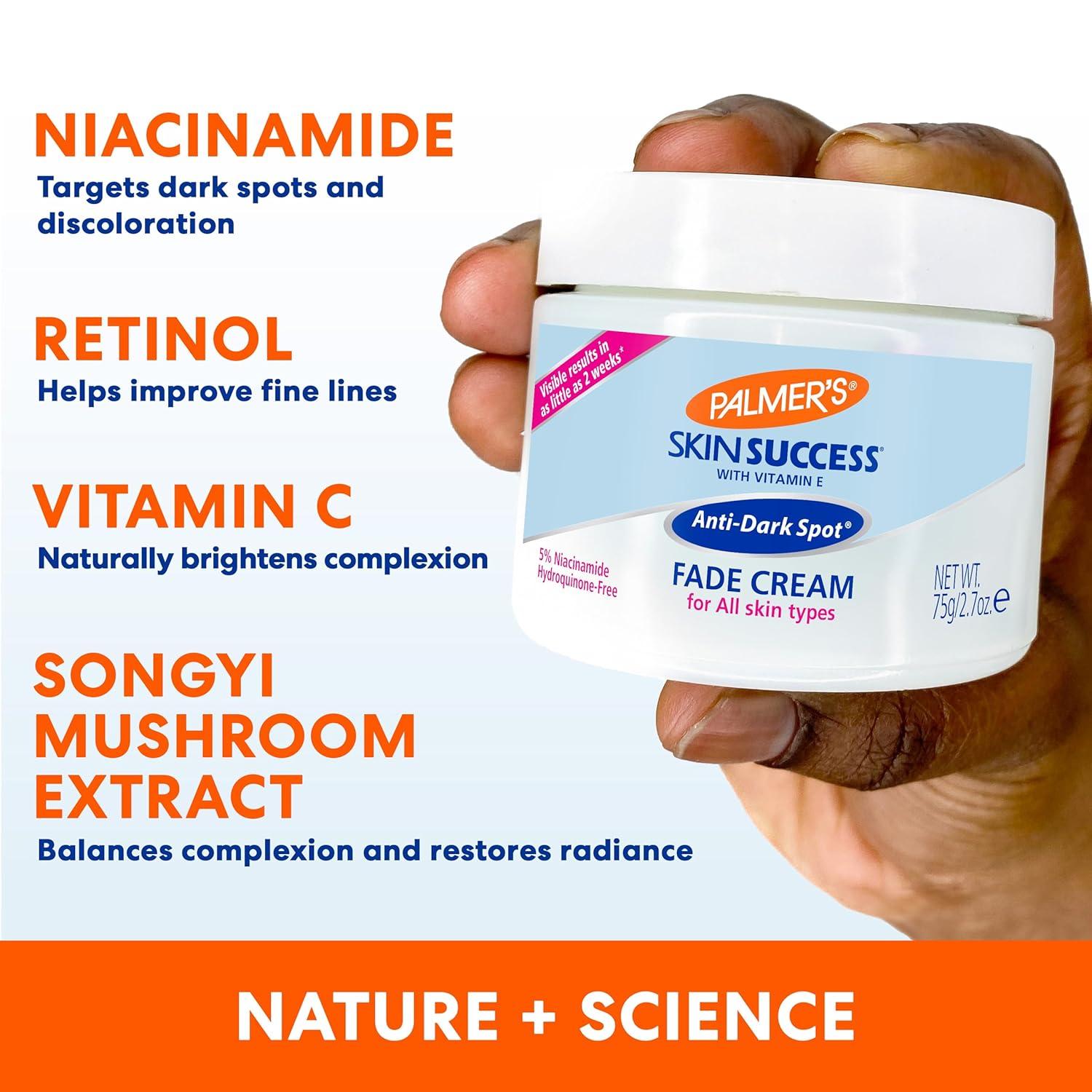 Palmer’s Skin Success Anti-Dark Spot Fade Cream with Vitamin E and Niacinamide, for All Skin Types 2.7 Ounce(2.7 Ounce (Pack of 1)) - view 8