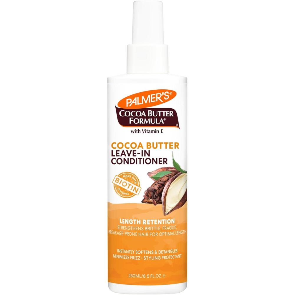 Palmer’s Cocoa Butter & Biotin Length Retention Leave-In Conditioner, Strengthen, Minimize Frizz and Detangle Hair, Suitable for All Curly Hair Patterns 8.5 Ounce(8.5 Fl Oz)