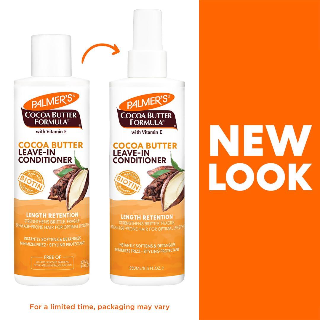 Palmer’s Cocoa Butter & Biotin Length Retention Leave-In Conditioner, Strengthen, Minimize Frizz and Detangle Hair, Suitable for All Curly Hair Patterns 8.5 Ounce(8.5 Fl Oz) - view 2