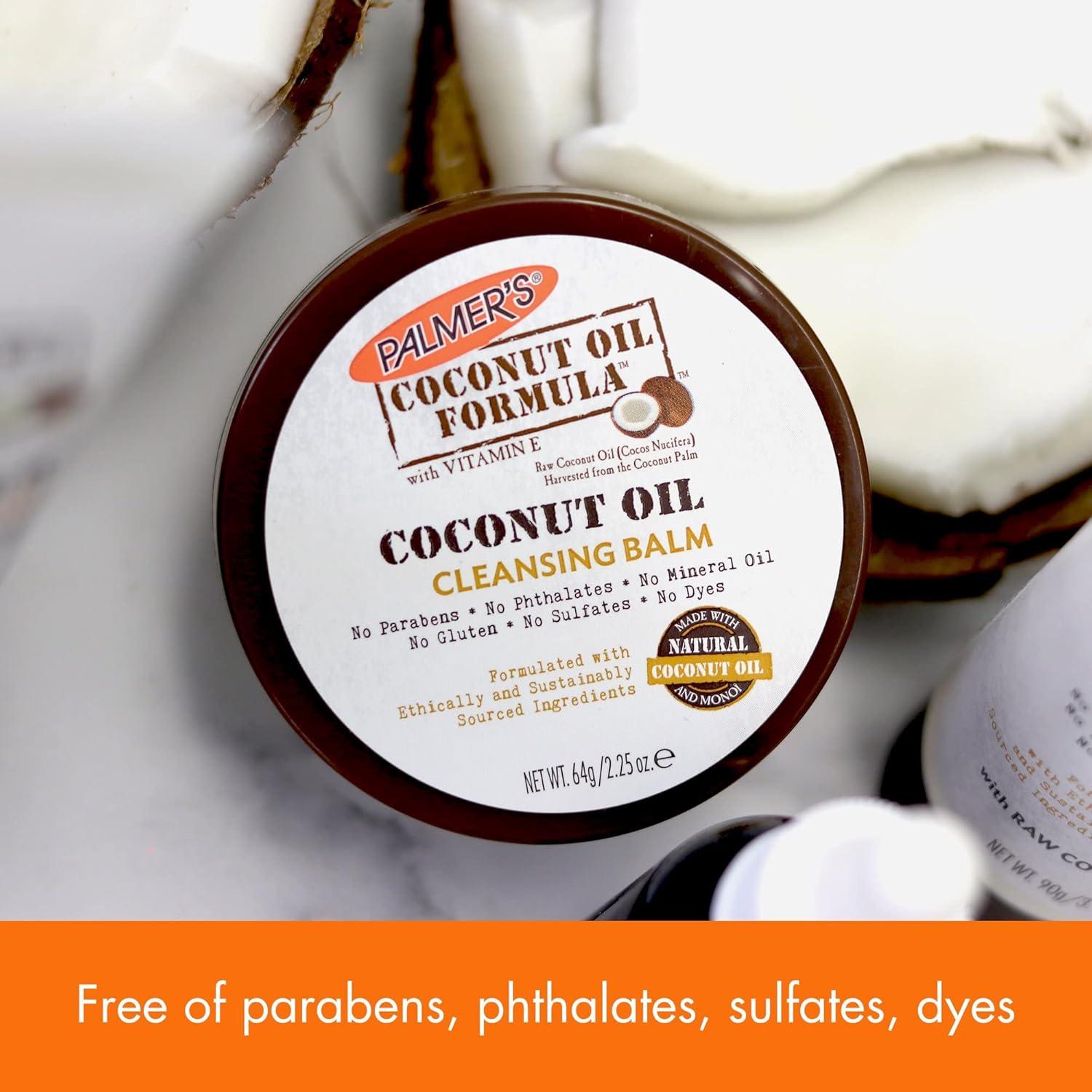 Palmer’s Coconut Oil Formula, Coconut Monoi Facial Cleansing Balm and Makeup Remover, 2.25 Ounces(2.25 Ounce (Pack of 1)) - view 5