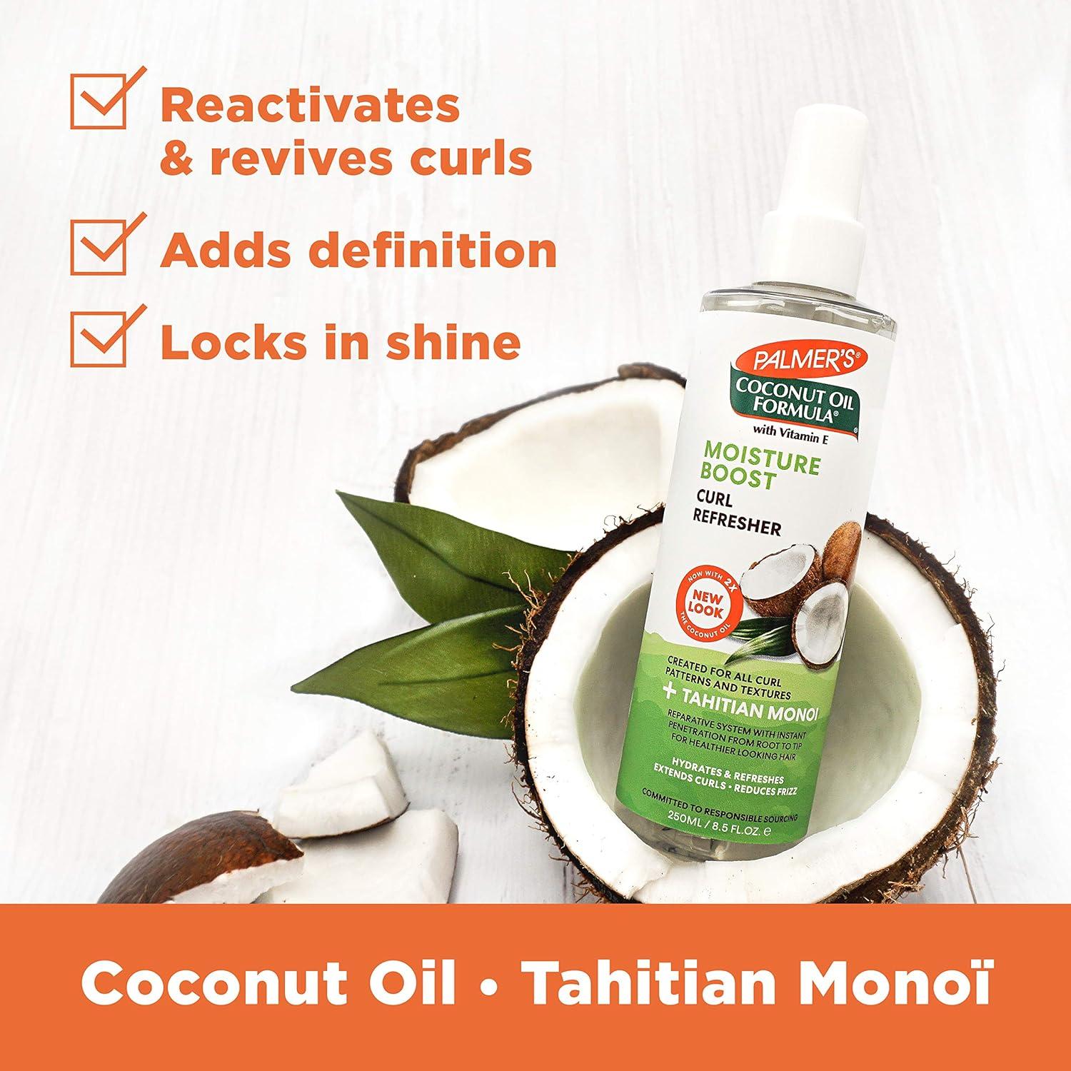 Palmer’s Coconut Oil Formula Moisture Boost Curl Refresher Spray, 8.5 Ounce(8.5 Ounce (Pack of 1)) - view 5