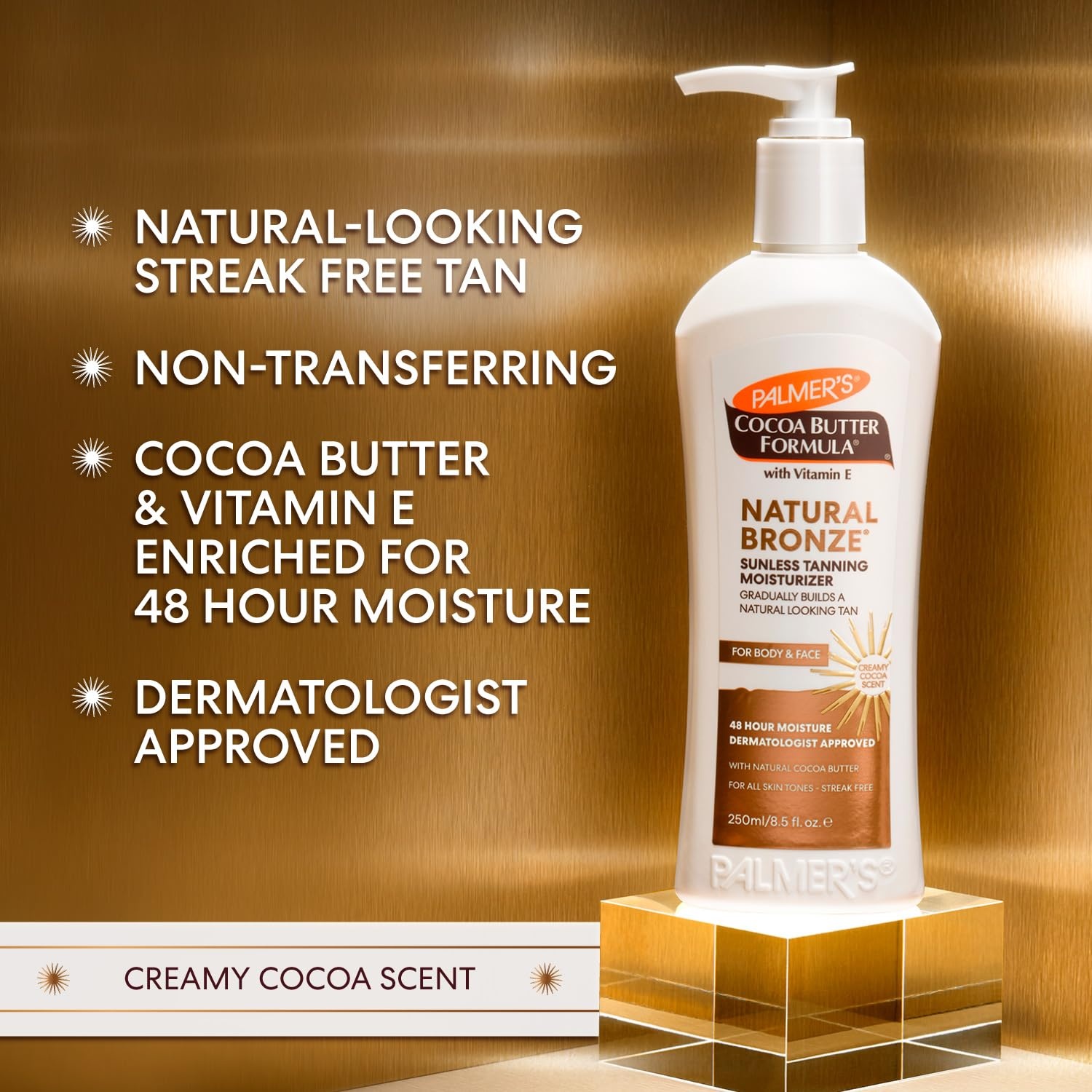 Palmers Cocoa Butter Formula Natural Bronze Body Lotion, Gradual Tanning Moisturizer, 13.5 Oz. - view 3