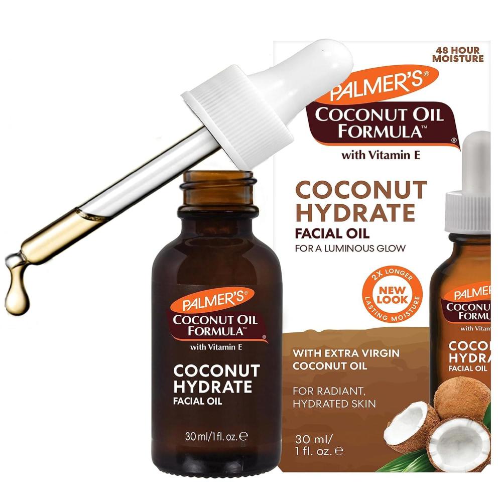 Palmer’s Coconut Oil Formula Coconut Monoi Luminous Hydration Facial Oil, 1 Ounce(1 Fl Oz (Pack of 1))