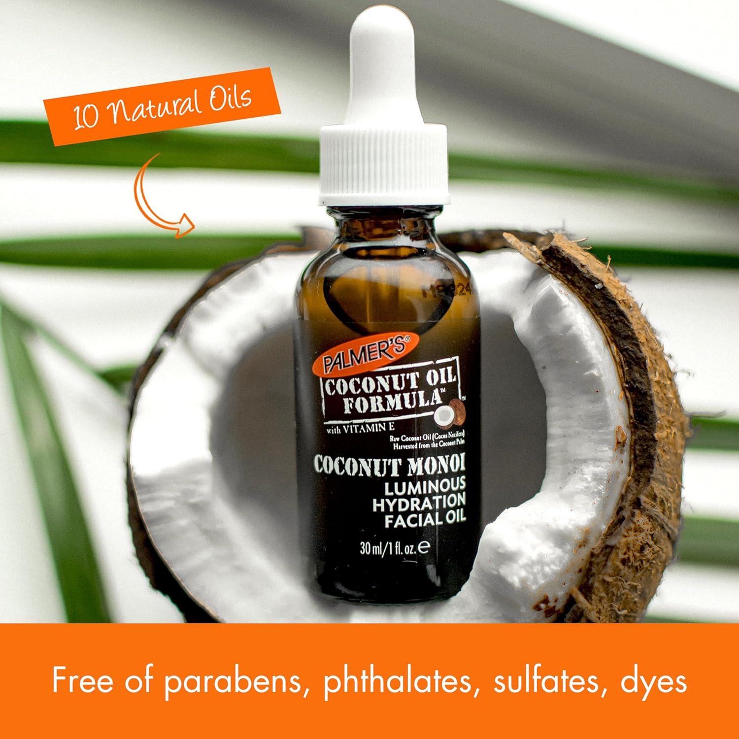 Palmer’s Coconut Oil Formula Coconut Monoi Luminous Hydration Facial Oil, 1 Ounce(1 Fl Oz (Pack of 1)) - view 5