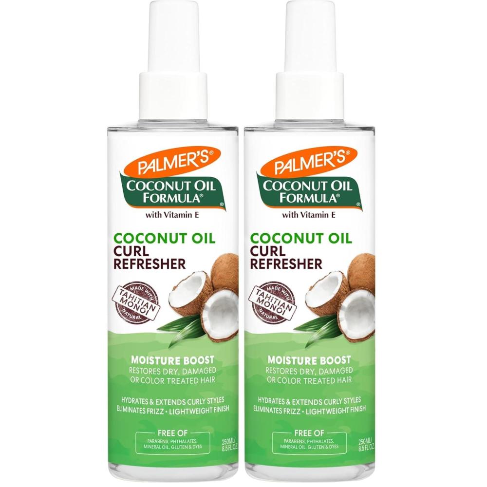 Palmer’s Coconut Oil Formula Moisture Boost Curl Refresher Spray, 8.5 Ounce(8.5 Ounce (Pack of 2))