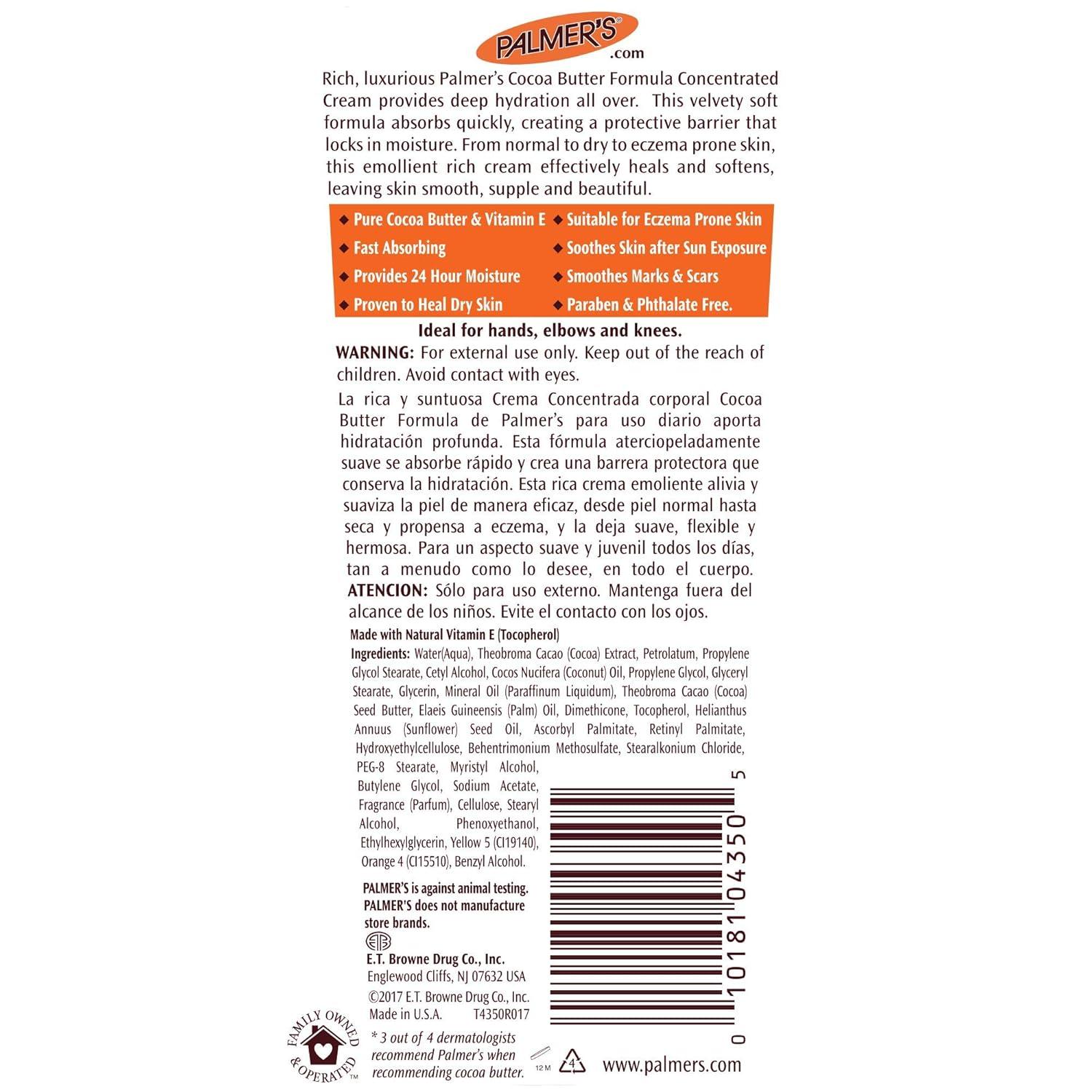 Palmer’s Cocoa Butter Formula Daily Skin Therapy Concentrated Cream, 3.75 Ounces(3.75 Ounce (Pack of 1)) - view 8