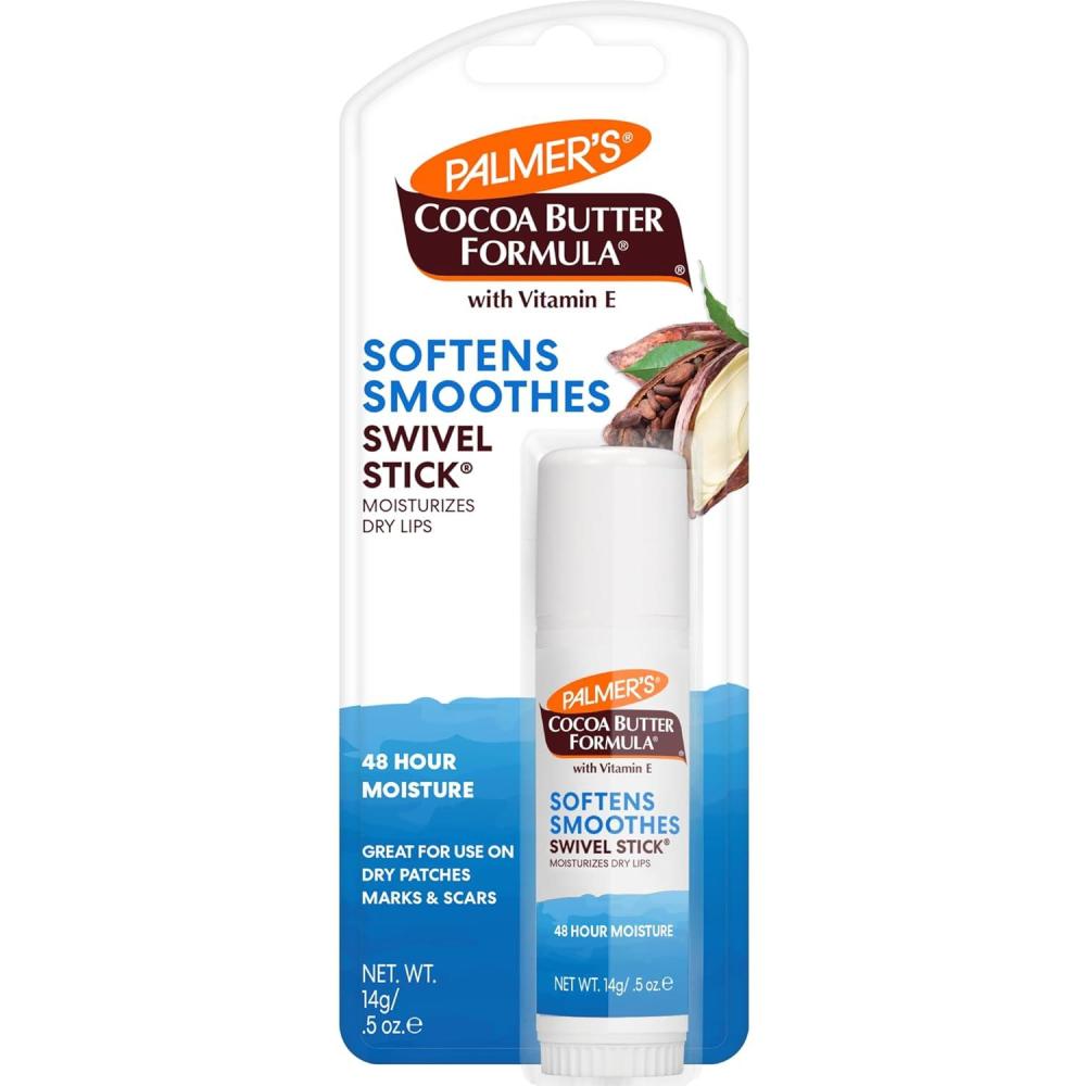 Palmer’s Cocoa Butter Formula Moisturizing Swivel Stick with Vitamin E, Lip Balm for Beach Bag, Face & Body Moisturizer Stick, Ideal for Treating Dry Skin Patches (1 Count)(B004KU9PN4)