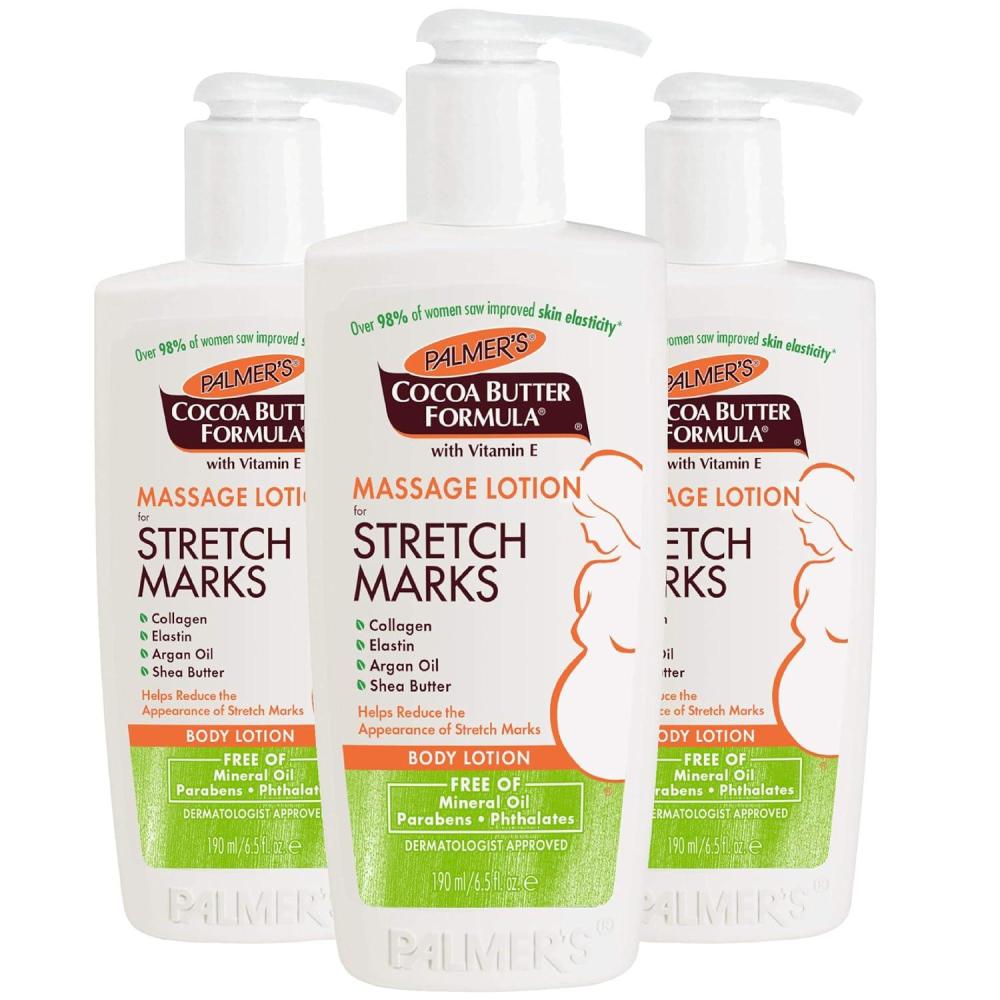 Palmer’s Cocoa Butter Formula Massage Lotion For Stretch Marks, Pregnancy Skin Care, Belly Cream with Collagen, Elastin, Argan OIl and Shea Butter, 8.5 Ounces(Cocoa Butter)