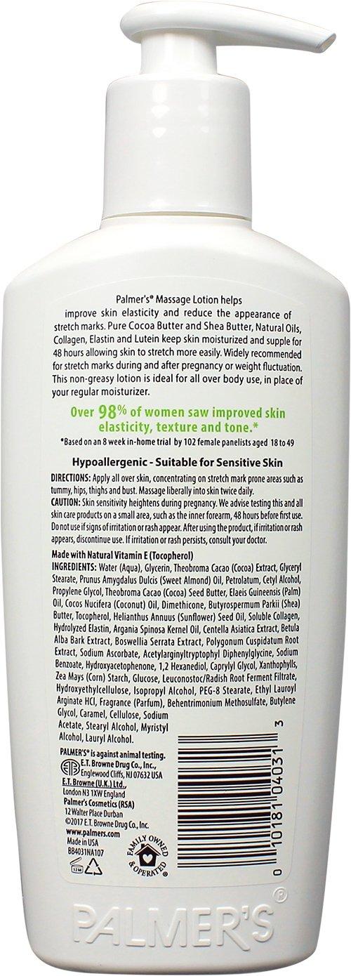 Palmer’s Cocoa Butter Formula Massage Lotion For Stretch Marks, Pregnancy Skin Care, Belly Cream with Collagen, Elastin, Argan OIl and Shea Butter, 8.5 Ounces(Cocoa Butter) - view 2