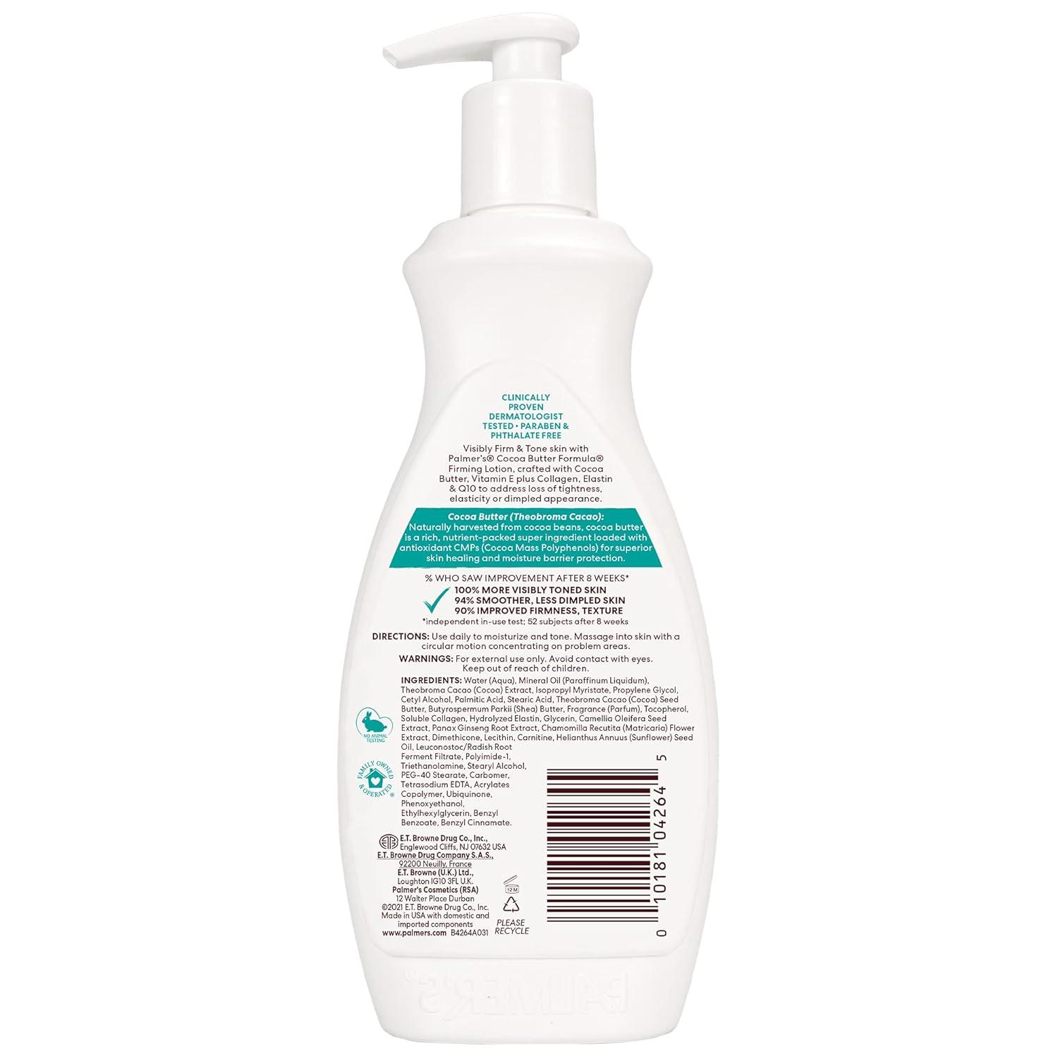 Palmer’s Cocoa Butter Formula Skin Firming Body Lotion, Toning & Tightening Cream with Q10, Collagen & Elastin, Pump Bottle, 13.5 Oz.(13.5 Fl Oz (Pack of 2)) - view 2