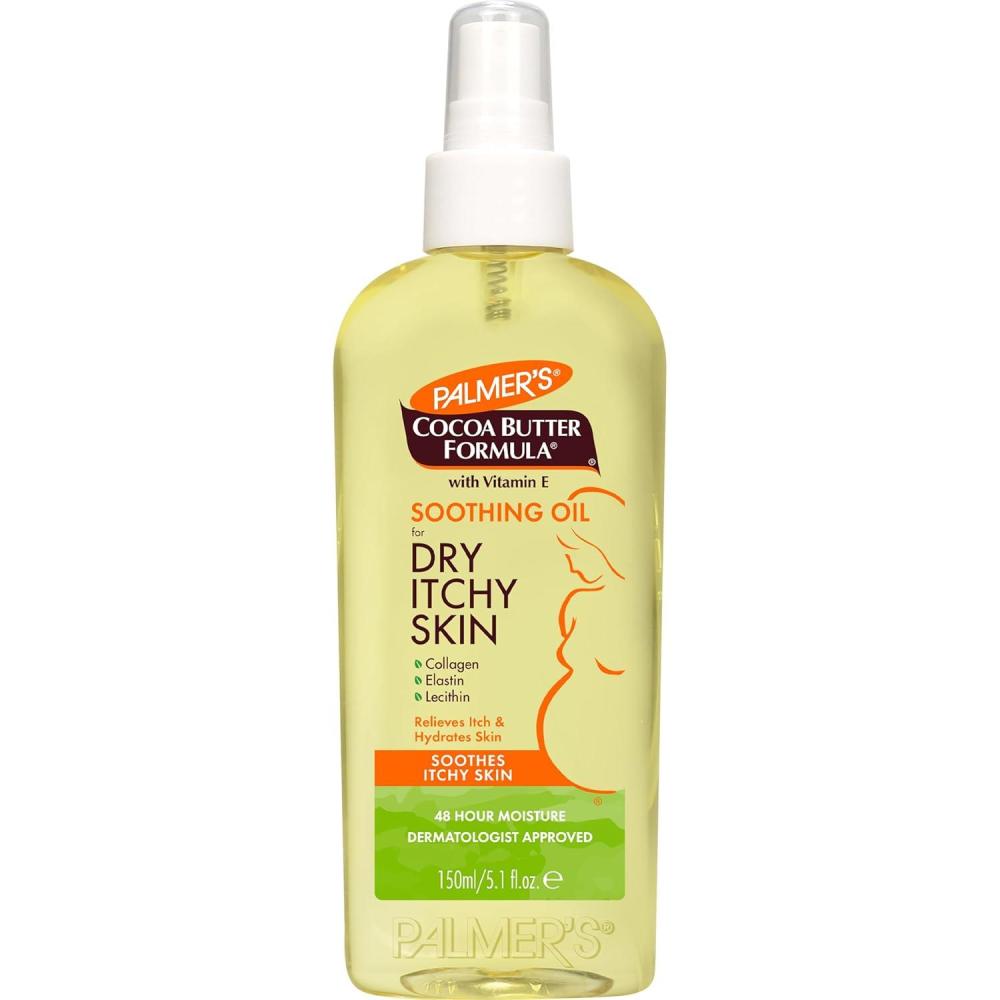 Palmer’s Cocoa Butter Formula Soothing Oil with Vitamin E, Dry, Itchy Skin Relief, Anti-Itch Body Oil, 5.1 Ounces(Oil)