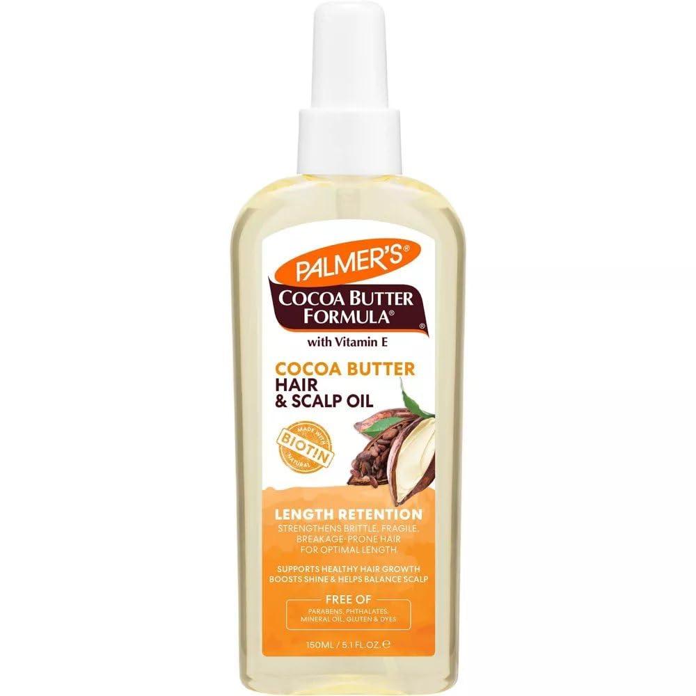 Palmer’s Cocoa Butter & Biotin Length Retention Hair and Scalp Oil, 5.1 Ounce (Packaging May Vary)(5.1 Fl Oz (Pack of 2)) - view 6