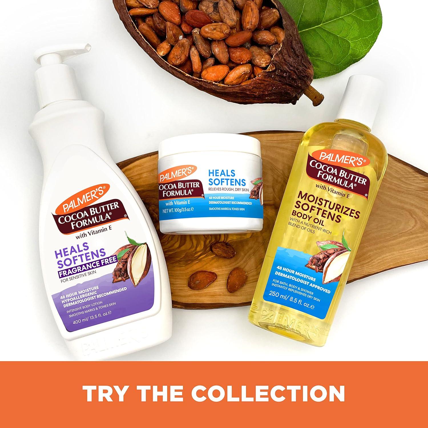 Palmer’s Cocoa Butter Formula Daily Skin Therapy Fragrance Free Lotion for Dry Skin, Unscented Body Lotion, Pump Bottle, 13.5 Fl Oz(Fragrance Free) - view 8