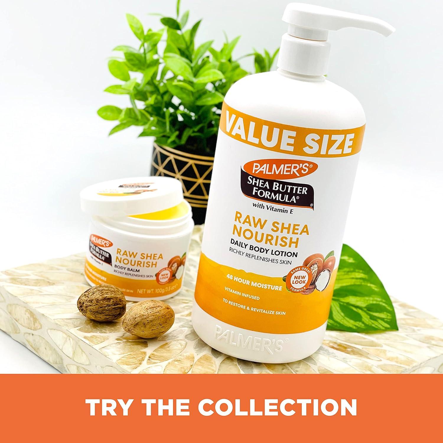 Palmer’s Shea Formula Raw Shea Body Lotion for Dry Skin, Hand & Body Moisturizer, Value Size Pump Bottle, 33.8 Ounces (Pack of 1)(33.8 Fl Oz (Pack of 1)) - view 8