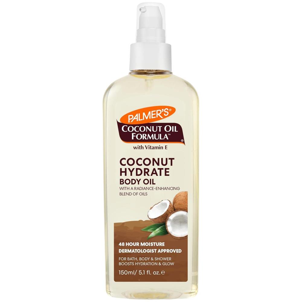 Palmer’s Coconut Oil Formula Body Oil, Body Moisturizer with Green Coffee Extract, Bath Oil for Dry Skin, 5.1 Ounces (Spray Cap)(5.1 Fl Oz (Pack of 1))