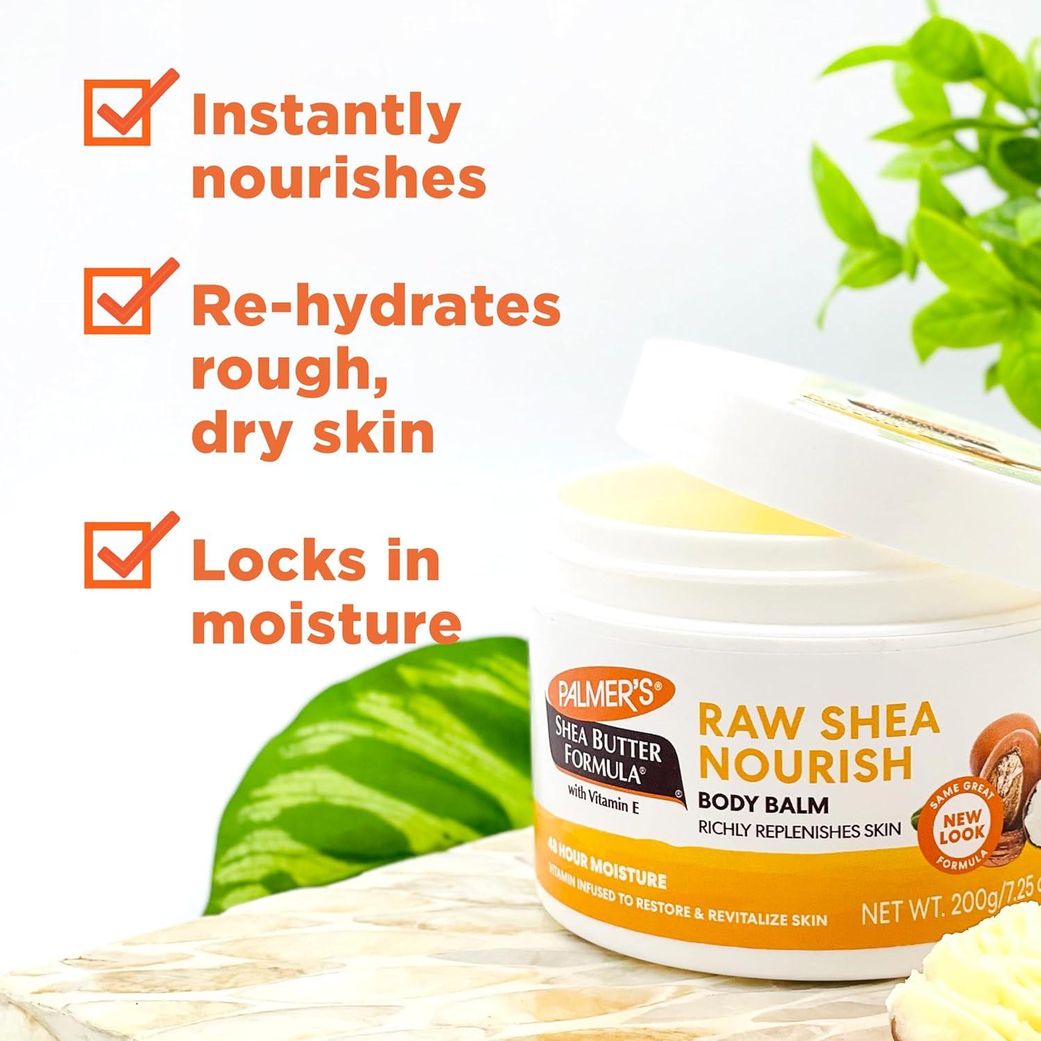 Palmer’s Shea Butter Formula Raw African Shea Butter Balm, Nourishing Body Moisturizer for Rough, Dry Skin, 7.25 Ounces(7.25 Ounce (Pack of 2)) - view 5