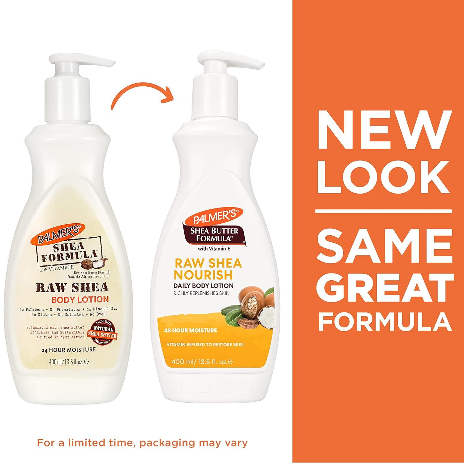 Palmer’s Shea Formula Raw Shea Body Lotion for Dry Skin, Hand & Body Moisturizer, Value Size Pump Bottle, 33.8 Ounces (Pack of 1)(13.5 Fl Oz (Pack of 1)) - view 2