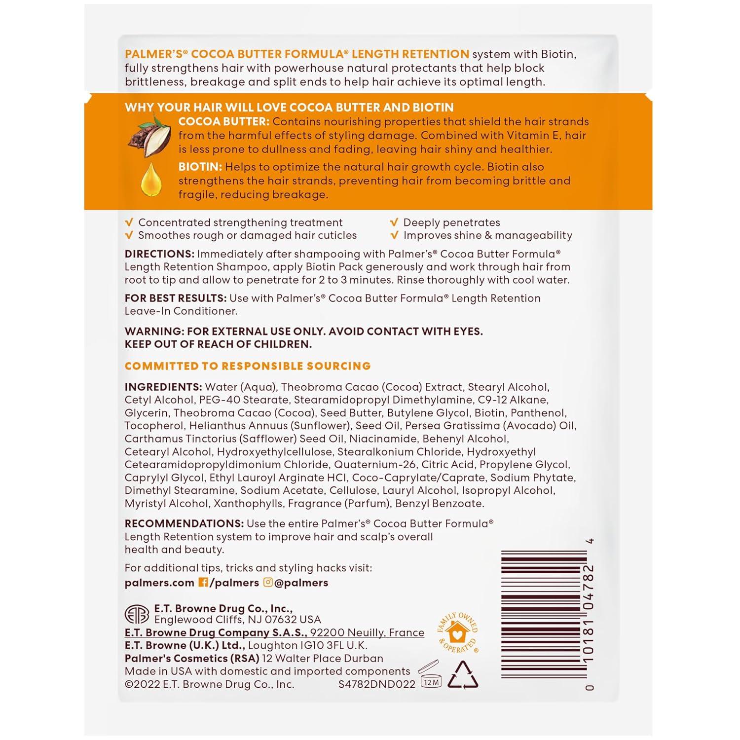 Palmer’s Cocoa Butter & Biotin Length Retention Biotin Pack, 2.1 Ounce(2.1 Fl Oz (Pack of 3)) - view 2