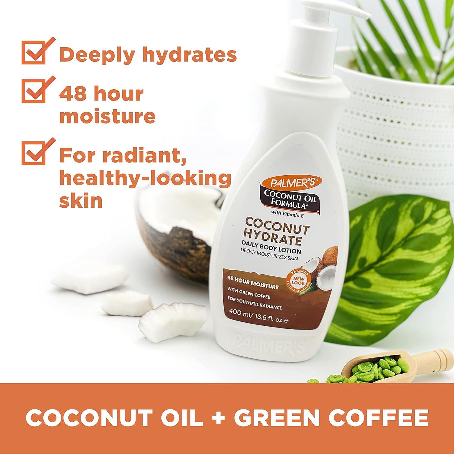 Palmer’s Coconut Oil Formula Body Lotion for Dry Skin, Hand & Body Moisturizer with Green Coffee Extract & Vitamin E, Pump Bottle, 13.5 Fl Oz (Pack of 1)(13.5 Fl Oz (Pack of 1)) - view 5