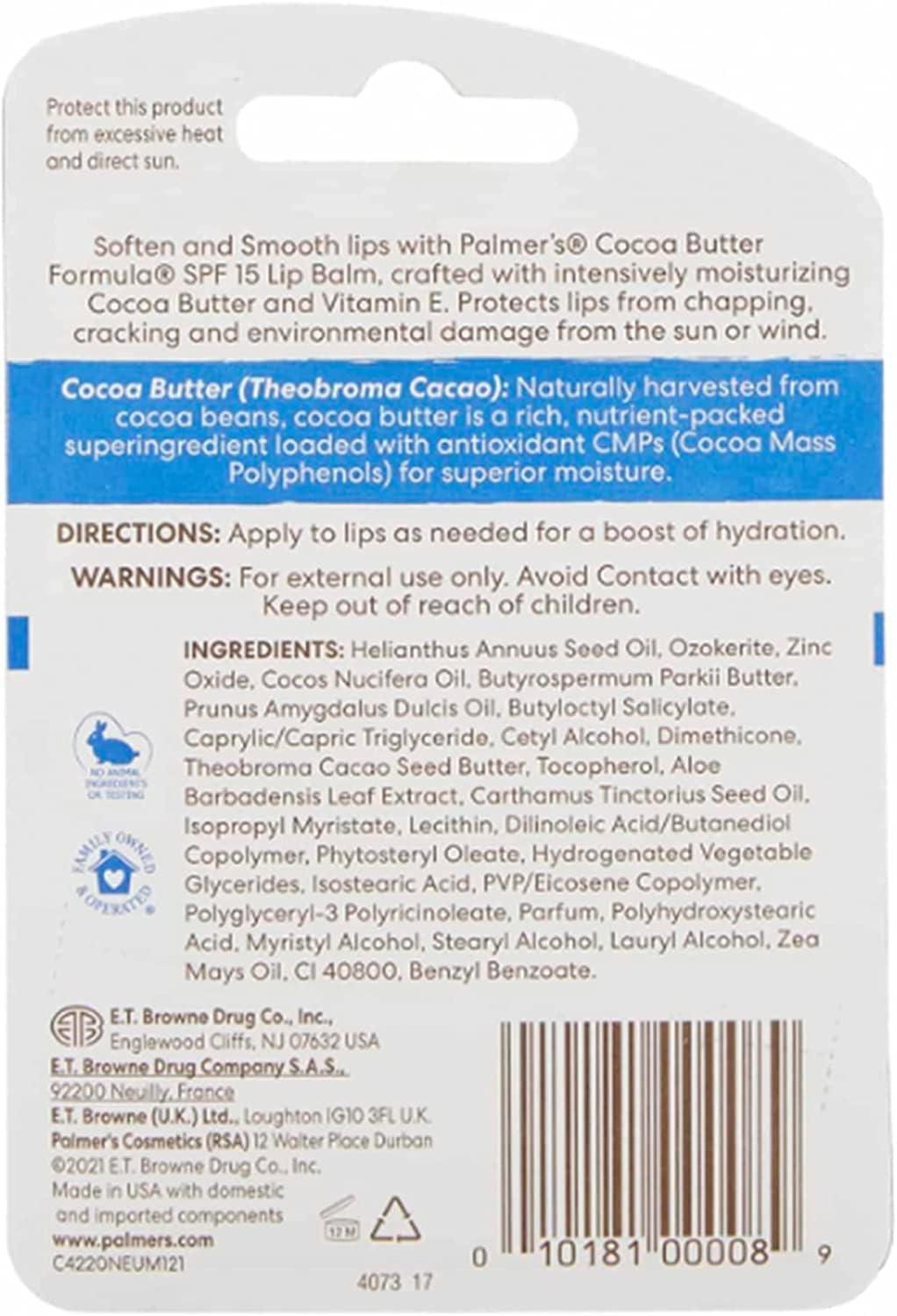 Palmer’s Cocoa Butter Formula Lip Balm, All-Day Moisturization, Beach Bag Must-Have, Hydrates Dry, Cracked Lips (Pack of 1)(1 Count (Pack of 12)) - view 7