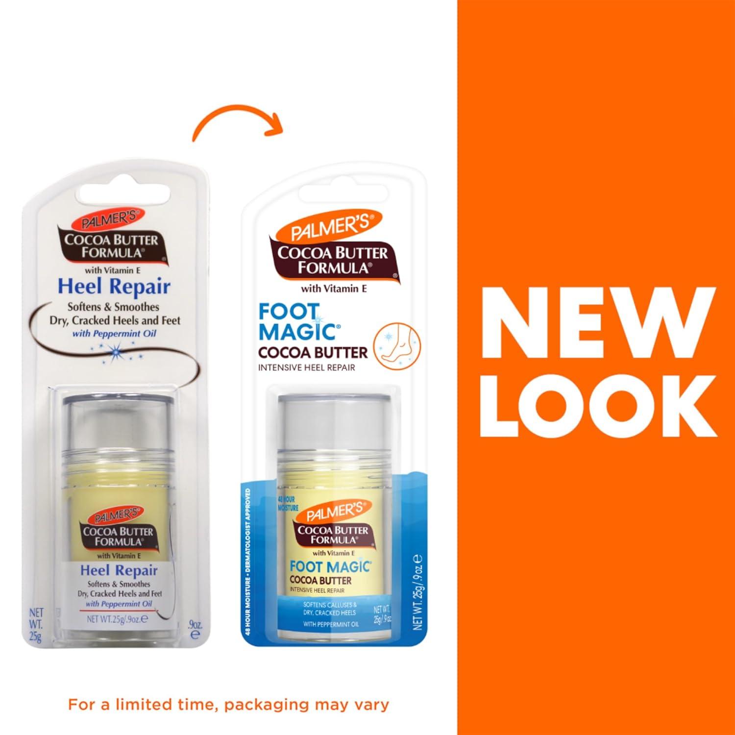 Palmer’s Cocoa Butter Formula Heel Repair, Foot Balm Stick for Cracked Heels & Feet, No-Mess Stick Applicator, 0.9 Ounce(0.9 Ounce (Pack of 2)) - view 2