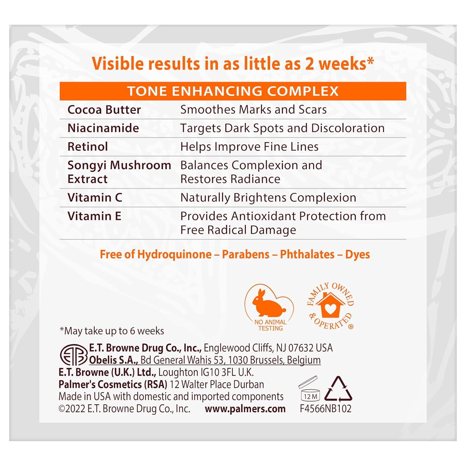 Palmer’s Cocoa Butter Formula Eventone Fade Cream, Anti-Dark Spot Fade Cream with Vitamin E and Niacinamide, Helps Reduce Dark Spots & Age Spots, 2.7 Ounce - view 5