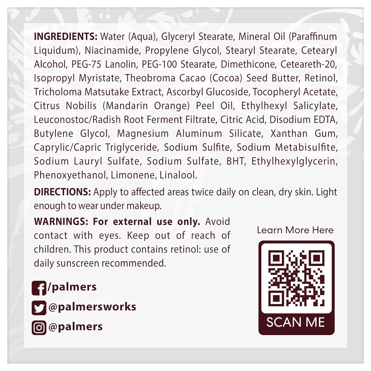 Palmer’s Cocoa Butter Formula Eventone Fade Cream, Anti-Dark Spot Fade Cream with Vitamin E and Niacinamide, Helps Reduce Dark Spots & Age Spots, 2.7 Ounce - view 6