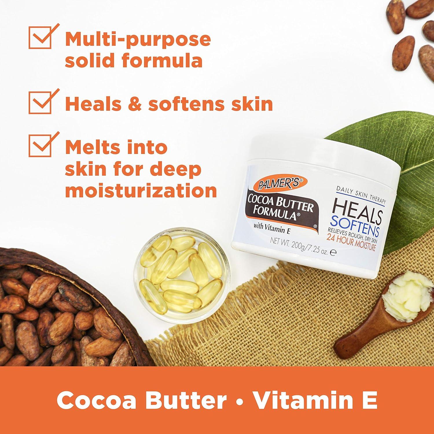 Palmer’s Cocoa Butter Formula Daily Skin Therapy Solid Lotion with Vitamin E, Body Moisturizer for Extremely Dry Skin, Softens and Soothes, 7.25 Ounces, (Pack of 1)(7.25 Ounce (Pack of 3)) - view 3