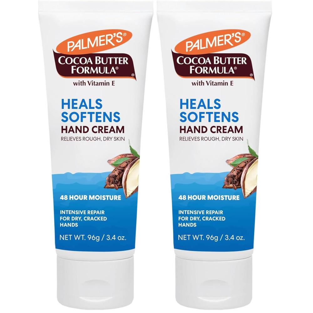 Palmer’s Cocoa Butter Formula Hand Cream for Dry, Cracked Skin. Travel Size Hand Lotion, 3.4 Ounce(3.4 Fl Oz (Pack of 2))