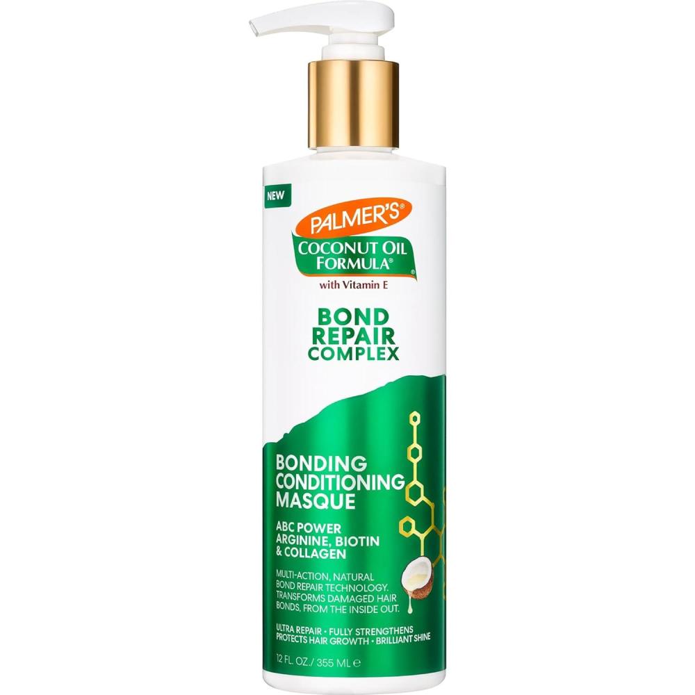 Palmer’s Amino Bonding Complex Hair Mask, Intense Conditioning Masque Pack with Coconut Oil & Vitamin E, Heat Protectant, Anti Frizz, Adds Shine, Protects Hair Growth, All Hair Types, 2.1 oz packette(12 Fl Oz (Pack of 1))