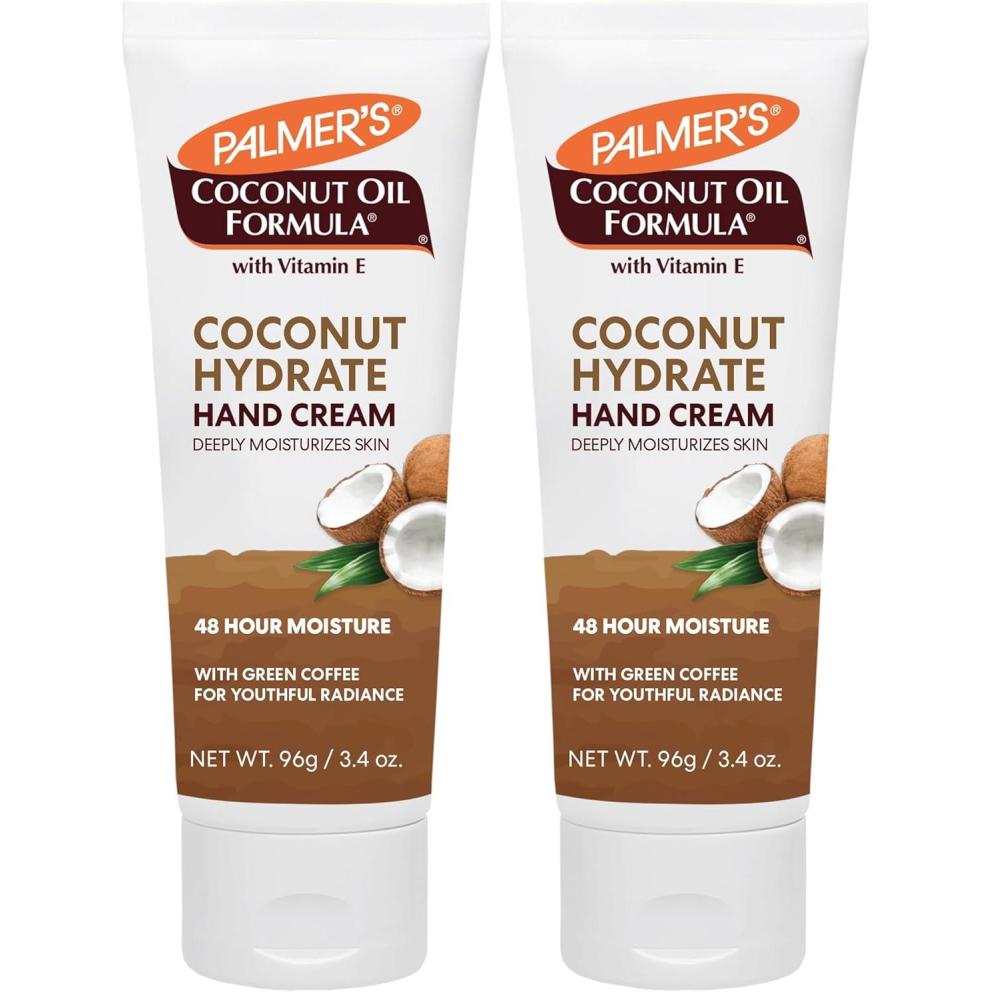 Palmer’s Coconut Oil Formula Moisturizing Hand Cream, 3.4 Ounce(3.4 Fl Oz (Pack of 2))