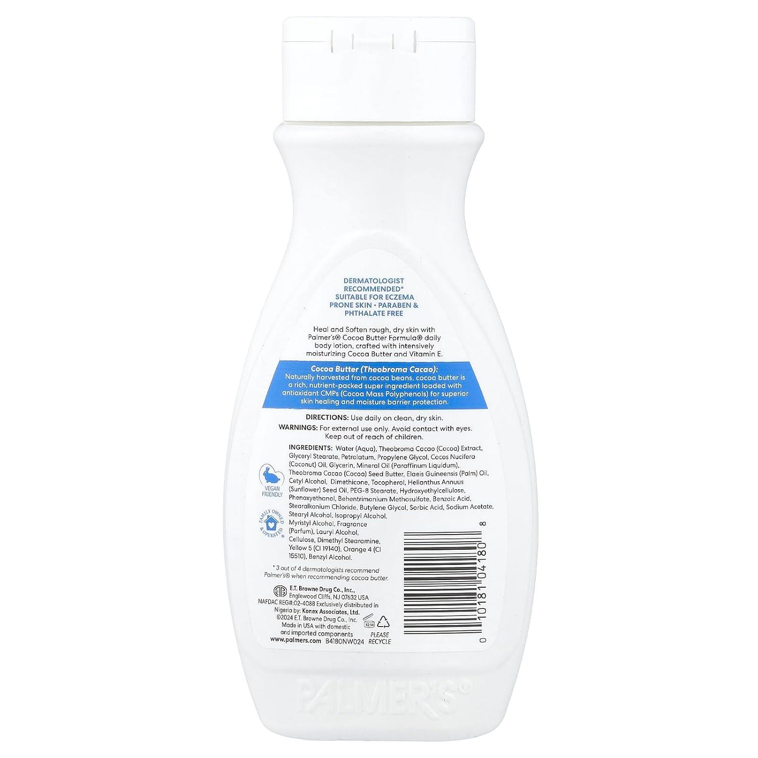 Palmer’s Cocoa Butter Formula Daily Skin Therapy Cocoa Butter Body Lotion for Dry Skin, Hand & Body Moisturizer, Pump Bottle, 13.5 Oz (Pack of 1)(8.5 ounce (Pack of 1)) - view 2