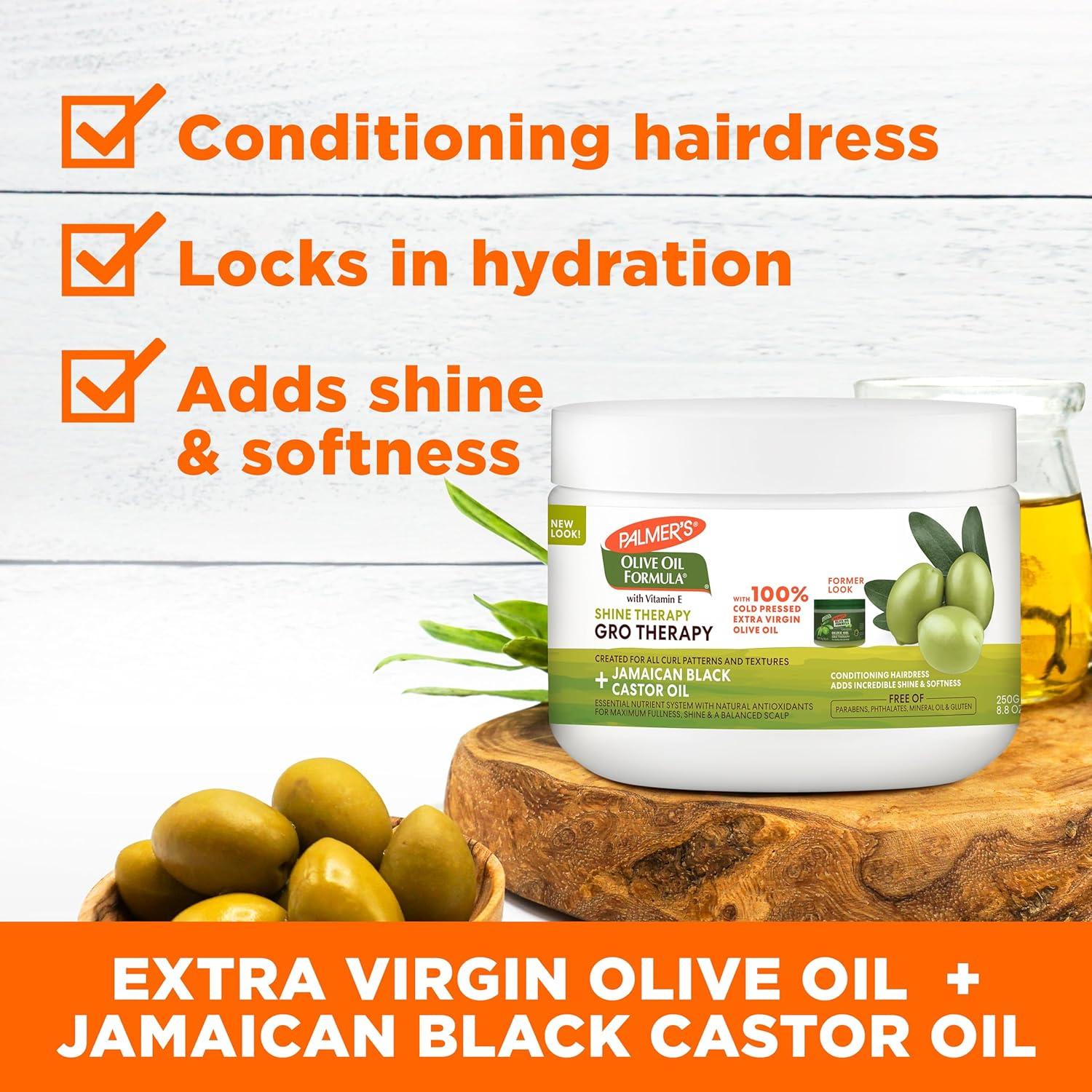 Palmer’s Olive Oil Formula Gro Therapy for Healthy Hair and Scalp, 8.8 Ounces (Pack of 2)(8.8 Ounce (Pack of 2)) - view 4