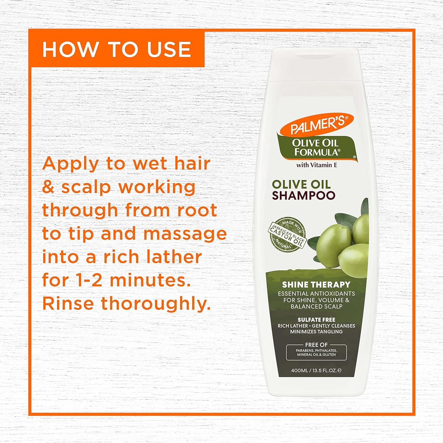 Palmer’s Olive Oil Formula Shine Therapy Shampoo, 13.5 Ounce (Pack of 2)(1 Fl Oz (Pack of 2)) - view 5