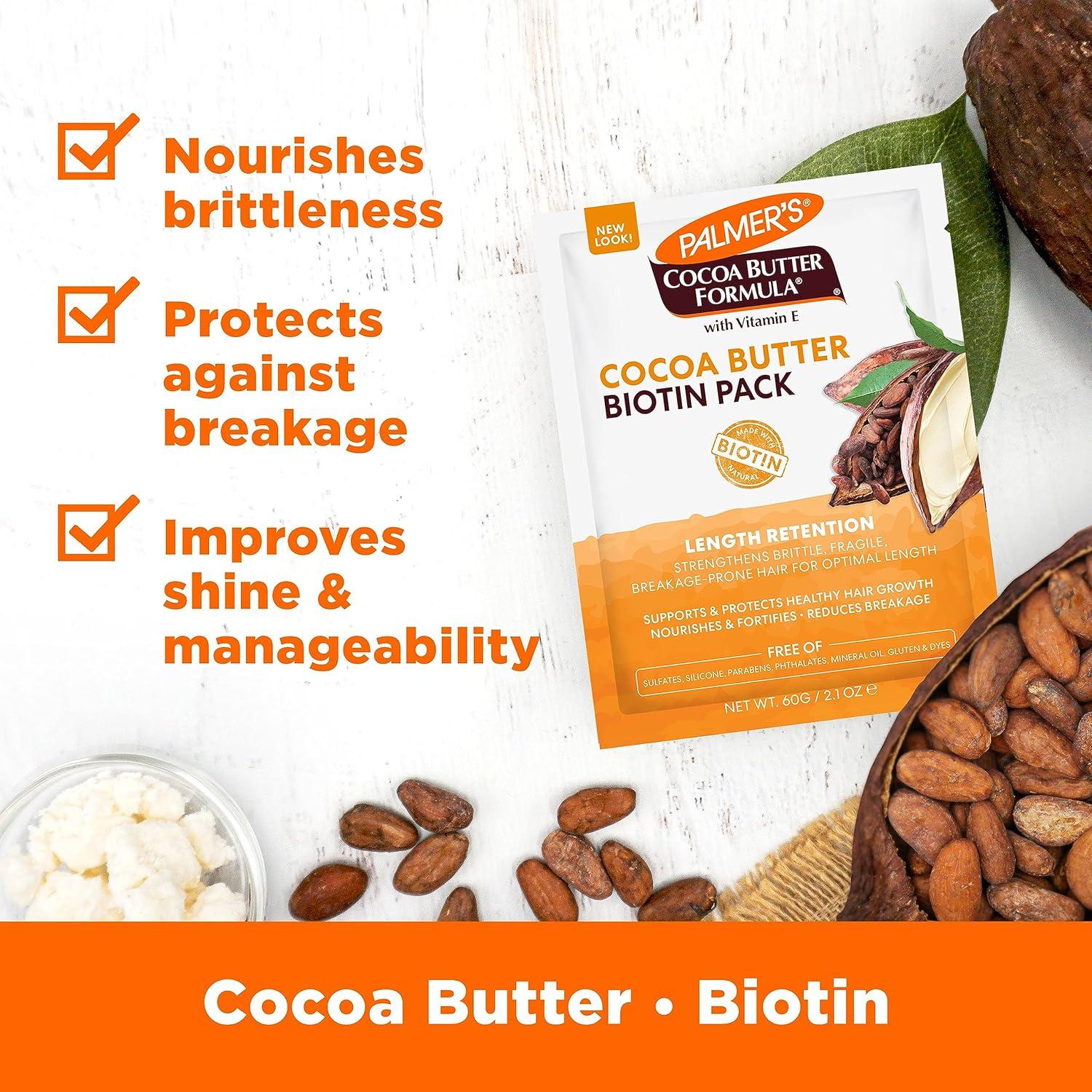 Palmer’s Cocoa Butter & Biotin Length Retention Biotin Pack, 2.1 Ounce(2.1 Fl Oz (Pack of 1)) - view 3