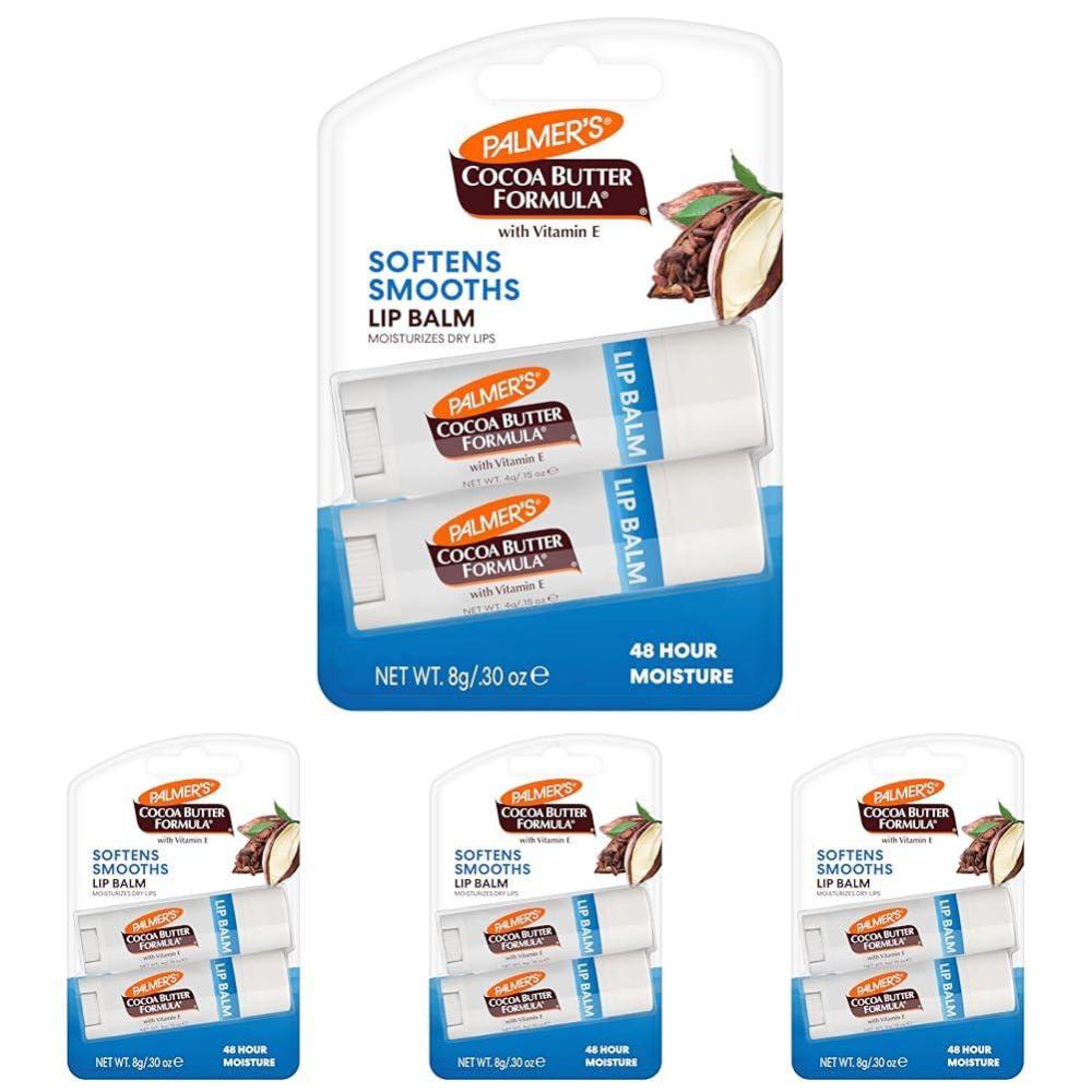 Palmer’s Cocoa Butter Formula Lip Balm, All-Day Moisturization, Beach Bag Must-Have, Hydrates Dry, Cracked Lips (Pack of 1)(0.15 Ounce (Pack of 8))