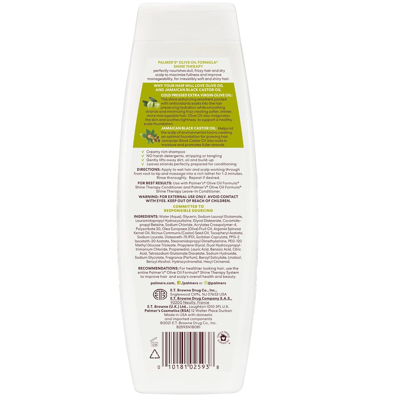 Palmer’s Olive Oil Formula Shine Therapy Shampoo, 13.5 Ounce (Pack of 2)(13.5 Fl Oz (Pack of 1)) - view 2