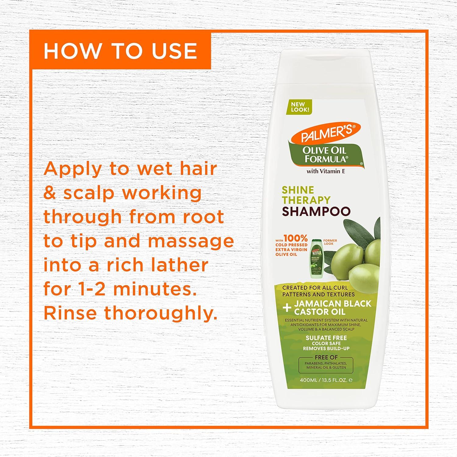 Palmer’s Olive Oil Formula Shine Therapy Shampoo, 13.5 Ounce (Pack of 2)(13.5 Fl Oz (Pack of 1)) - view 8