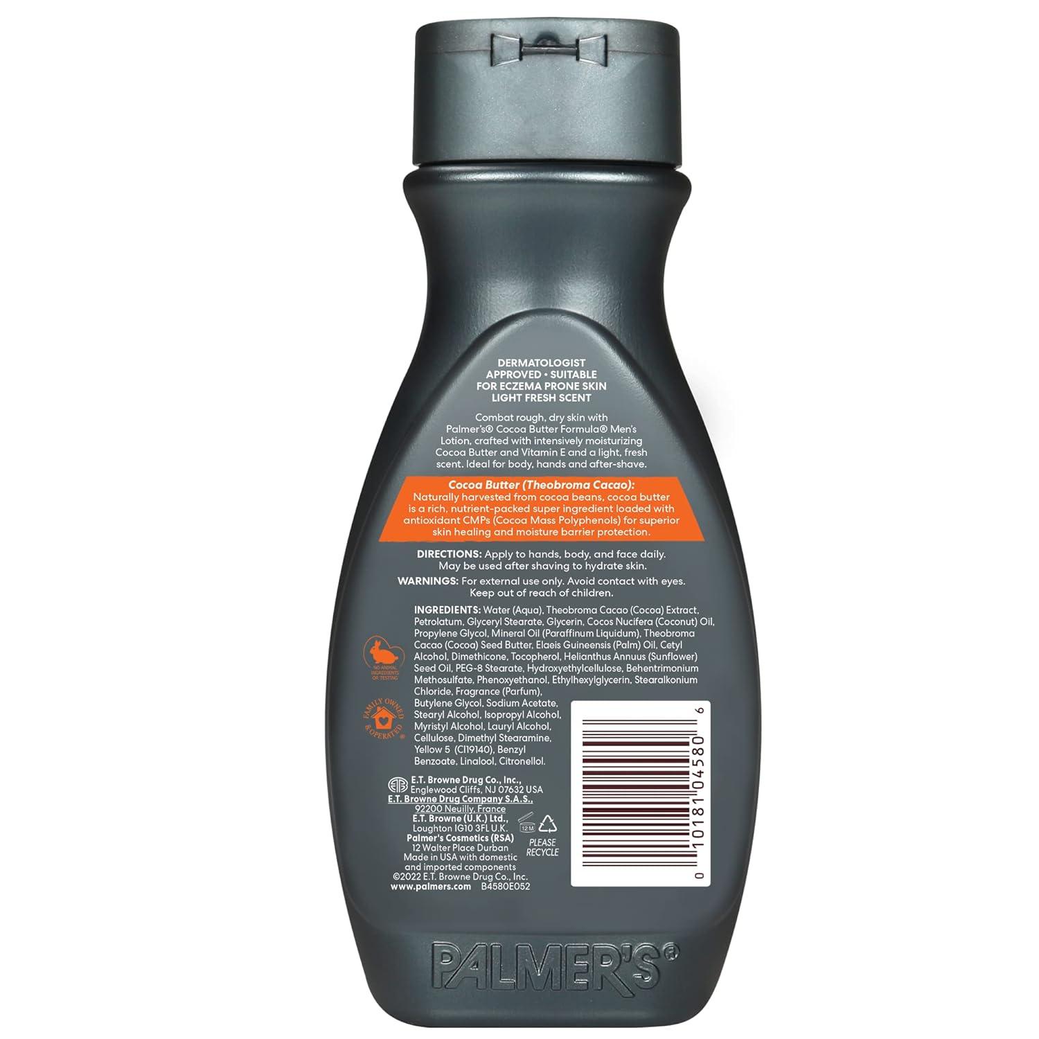 Palmer’s Cocoa Butter Formula Men’s 3-in-1 Fast Absorbing Face & Body Lotion, 8.5 oz.(8.5 Fl Oz (Pack of 1)) - view 3