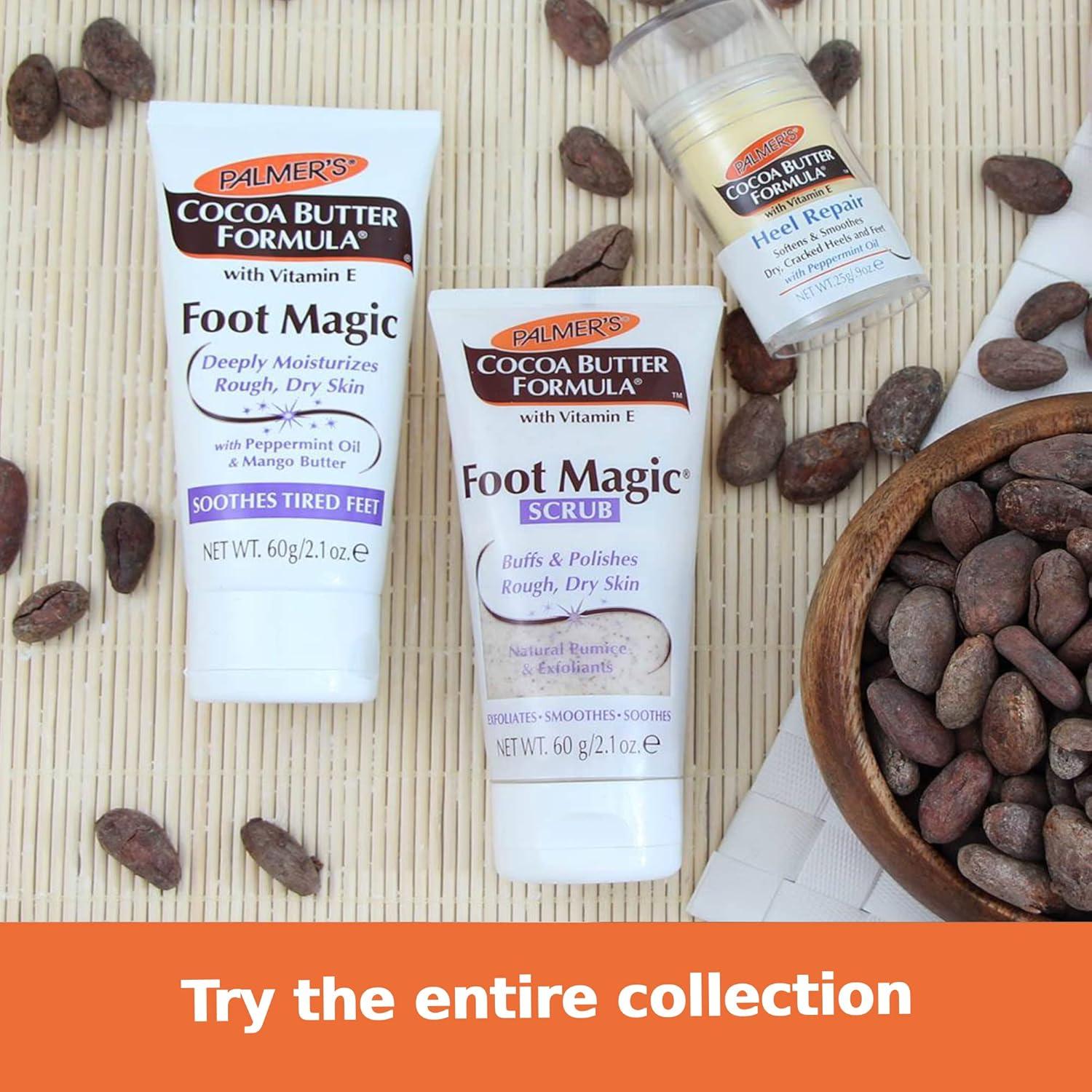 Palmer’s Cocoa Butter Formula Foot Magic Exfoliating Foot Scrub with Vitamin E for Dry, Cracked Feet, Use with Foot Scrubber for Pedicure, 2.1 Ounce(2.1 Ounce (Pack of 1)) - view 7